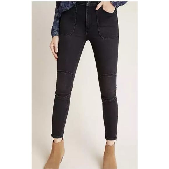 Anthropologie Pilcro and the Letterpress Ankle zip high-rise denim legging SZ 28 - Picture 13 of 13